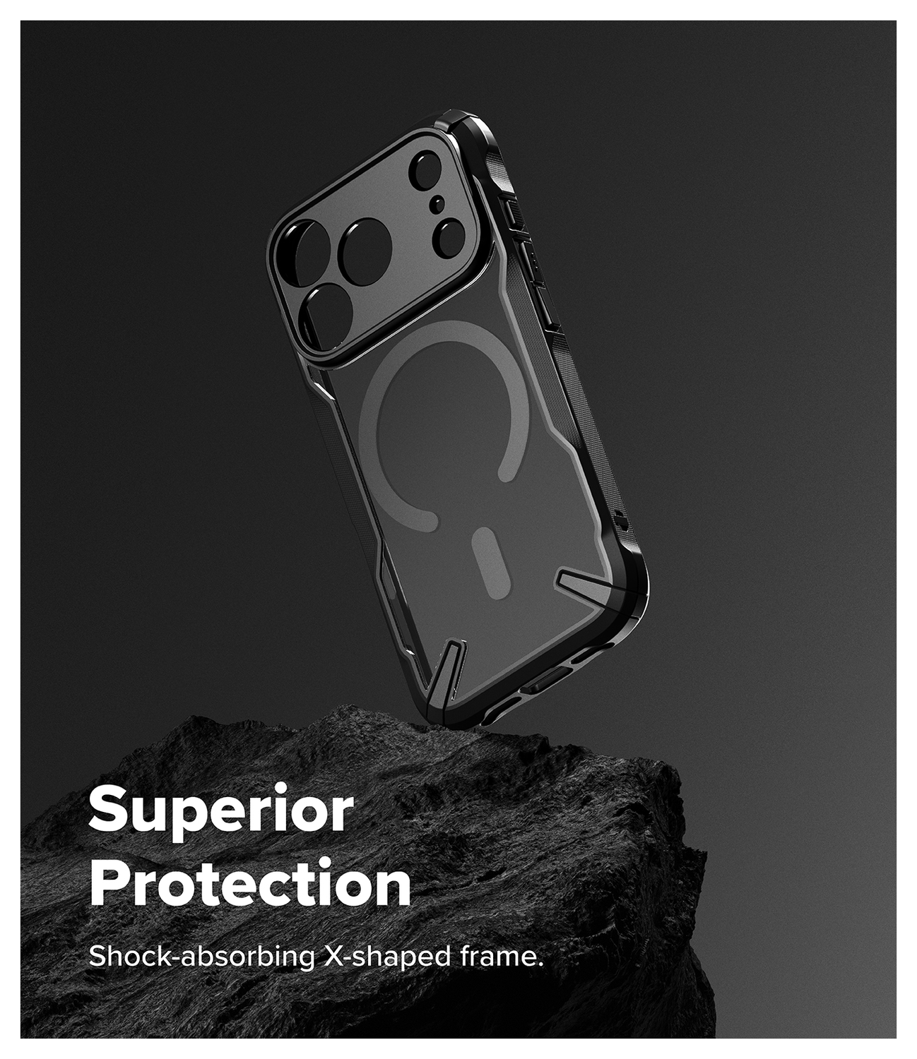 Ringke Fusion X Magnetic Apple iPhone 17 Pro Hoesje MagSafe Zwart afbeelding 4