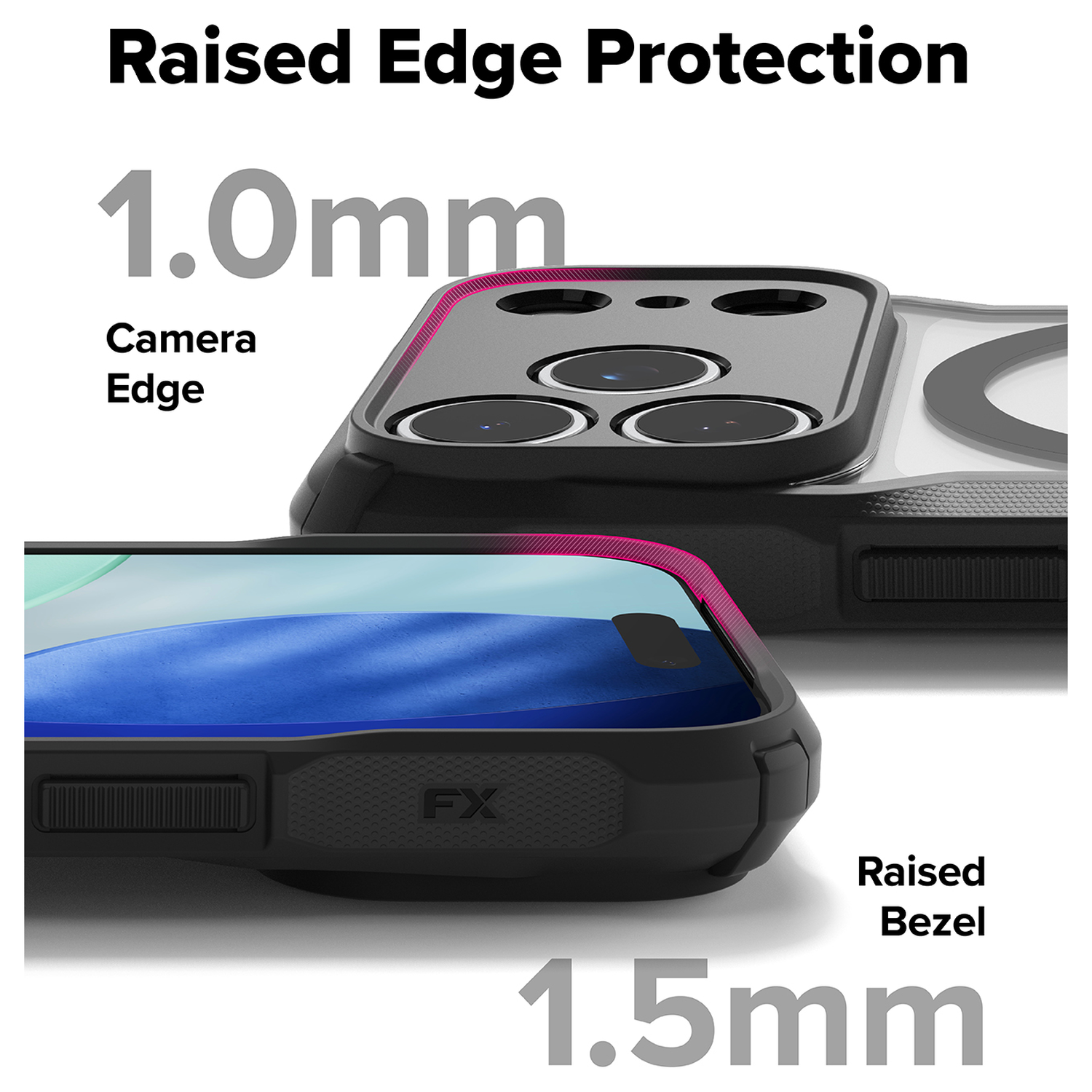 Ringke Fusion X Magnetic Apple iPhone 17 Pro Hoesje MagSafe Zwart afbeelding 8