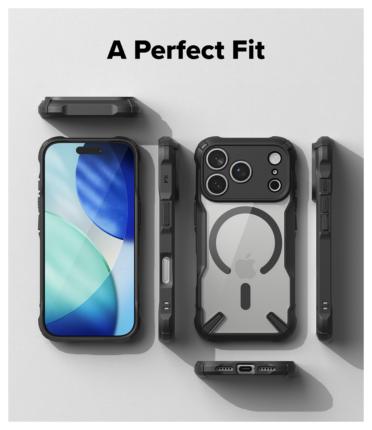 Ringke Fusion X Magnetic Apple iPhone 17 Pro Hoesje MagSafe Zwart afbeelding 9