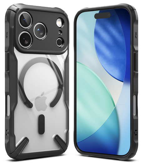 Ringke Fusion X Magnetic Apple iPhone 17 Pro Hoesje MagSafe Zwart afbeelding 2