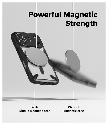 Ringke Fusion X Magnetic Apple iPhone 17 Pro Hoesje MagSafe Zwart afbeelding 6
