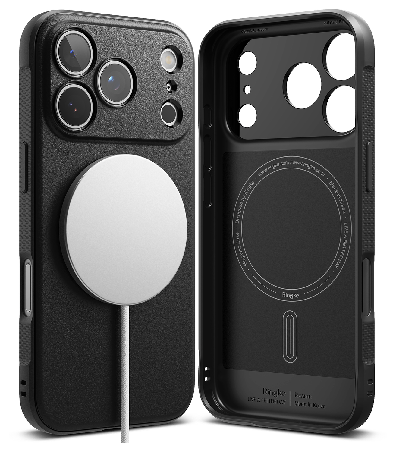 Ringke Onyx Magnetic Apple iPhone 17 Pro Hoesje MagSafe Zwart afbeelding 2