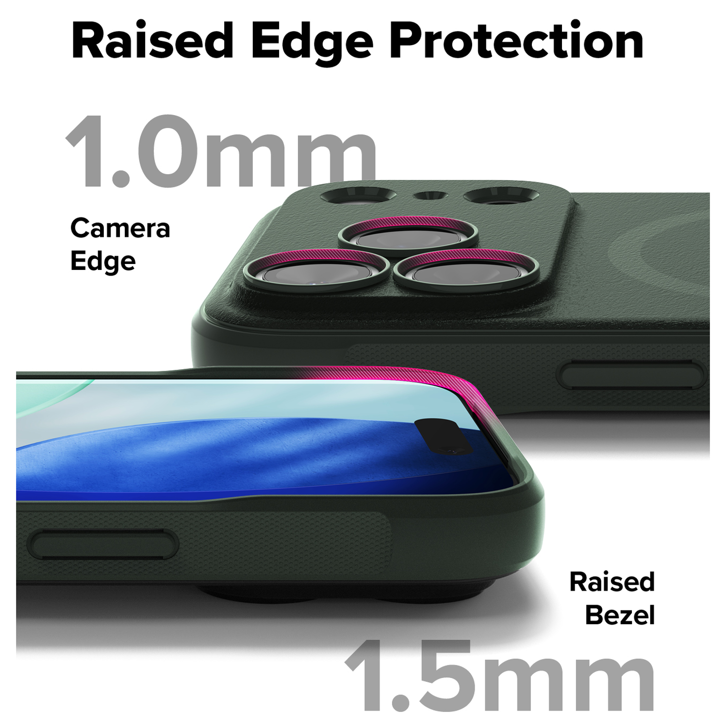 Ringke Onyx Magnetic Apple iPhone 17 Pro Hoesje MagSafe Groen afbeelding 9