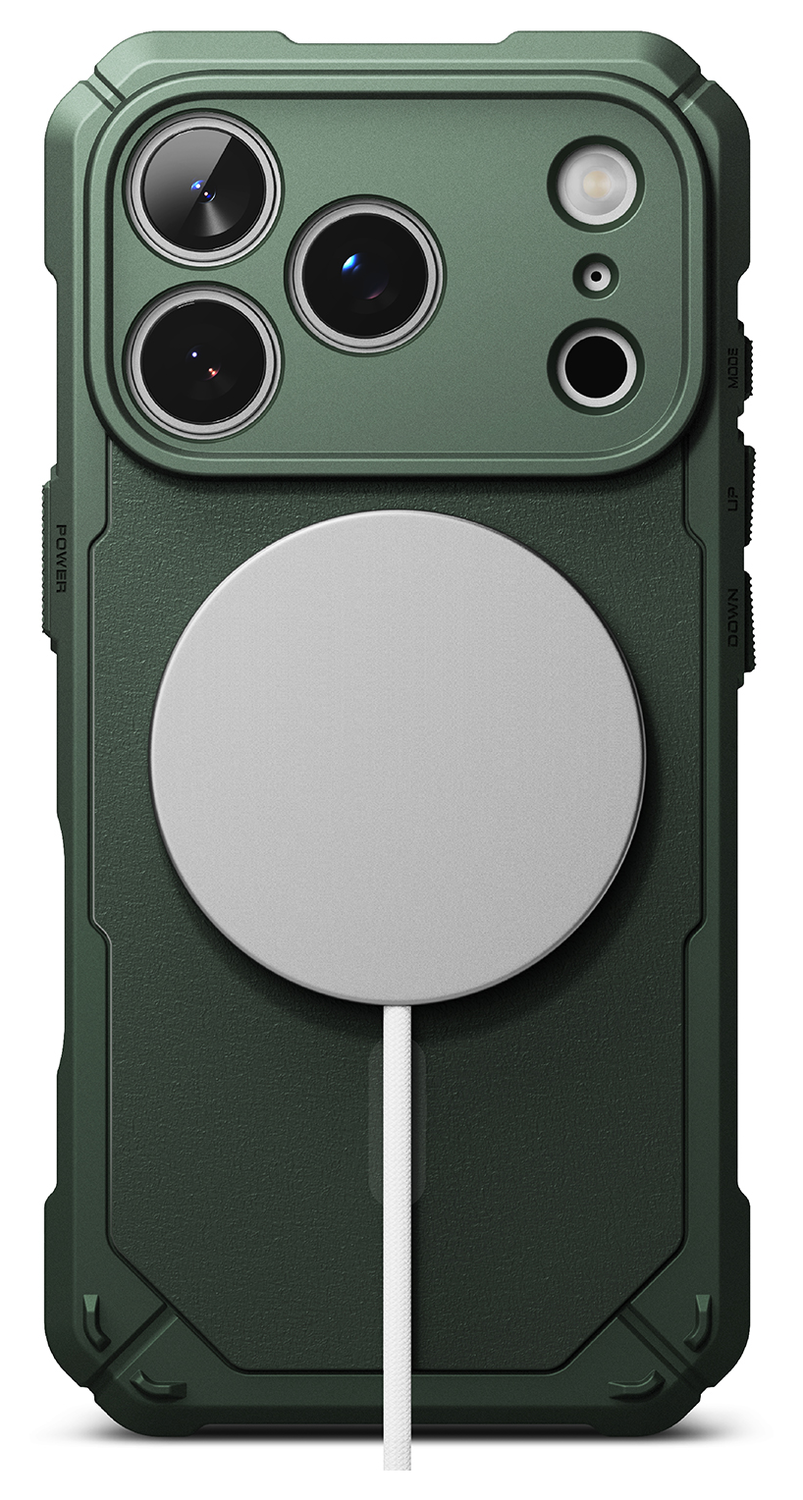 Ringke Rugged Gear Magnetic Apple iPhone 17 Pro Hoesje MagSafe Back Cover Groen afbeelding 12