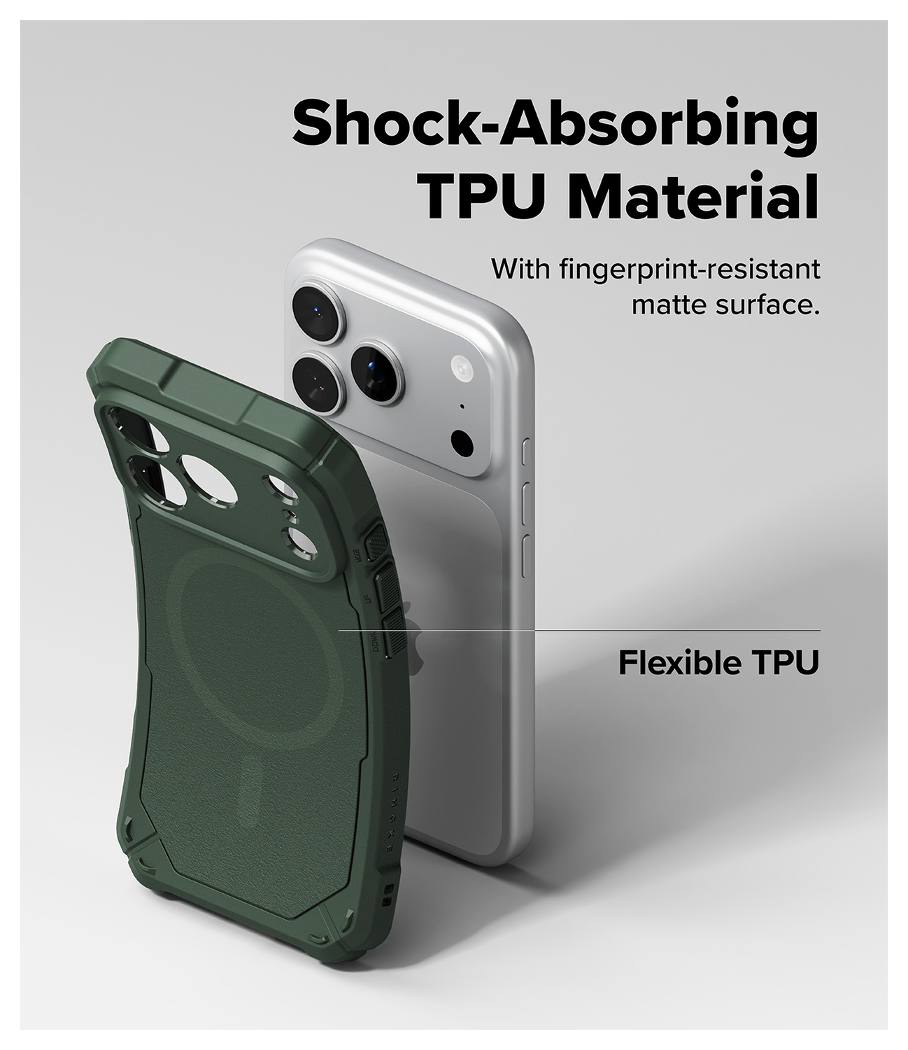 Ringke Rugged Gear Magnetic Apple iPhone 17 Pro Hoesje MagSafe Back Cover Groen afbeelding 6