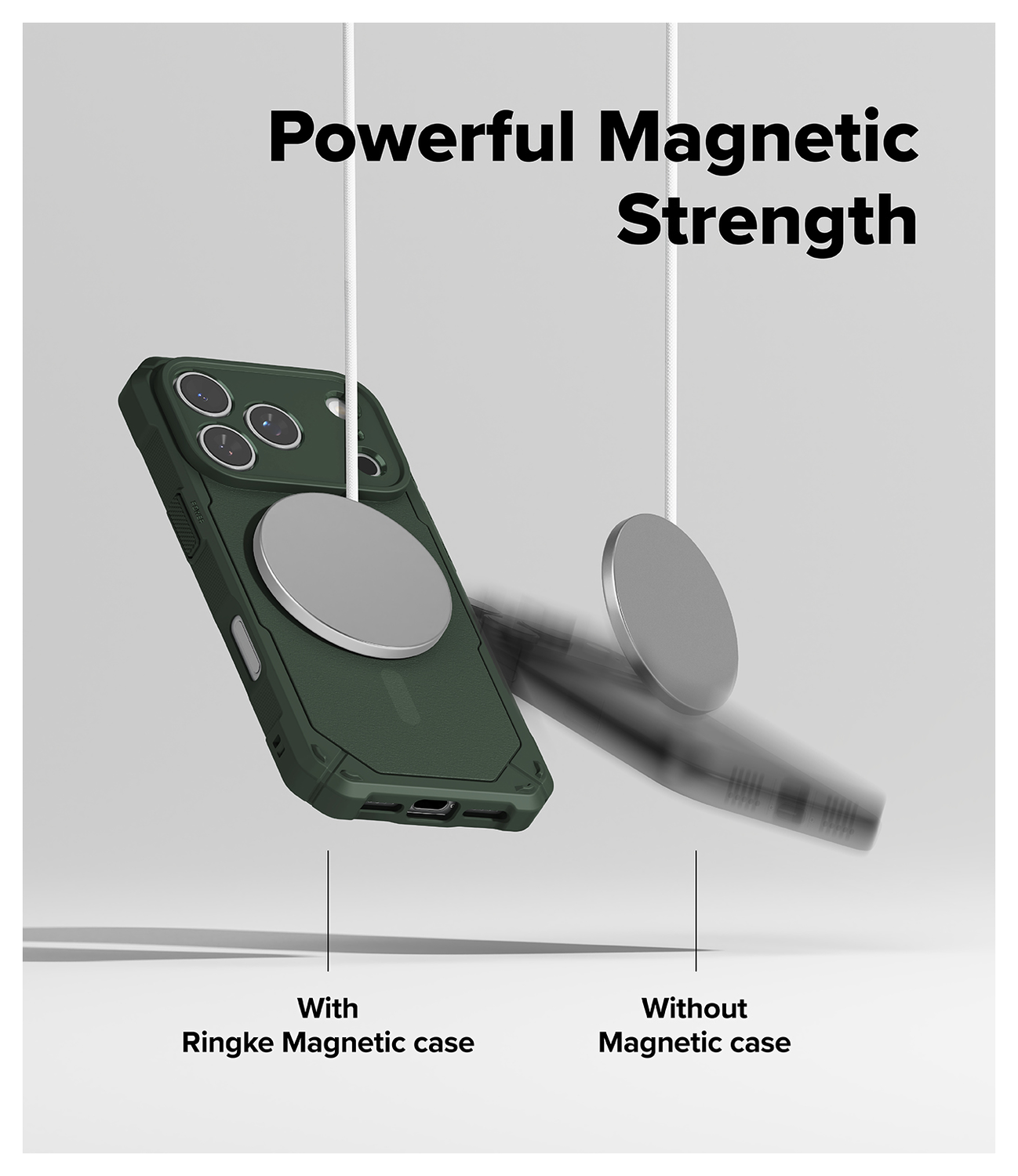 Ringke Rugged Gear Magnetic Apple iPhone 17 Pro Hoesje MagSafe Back Cover Groen afbeelding 8