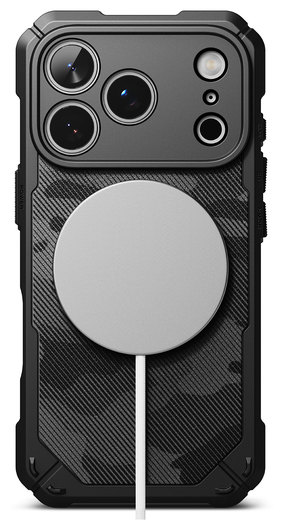 Ringke Rugged Gear Magnetic Apple iPhone 17 Pro Hoesje MagSafe Camo Zwart afbeelding 12