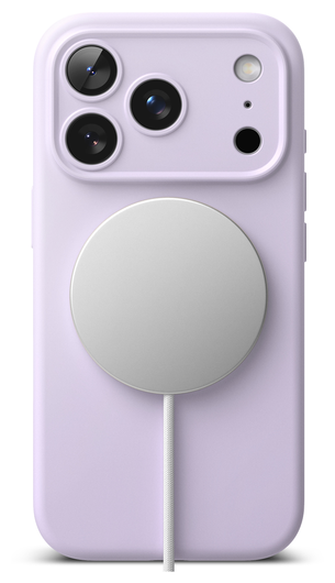 Ringke Silicone Magnetic Apple iPhone 17 Pro Hoesje MagSafe Back Cover Paars afbeelding 12