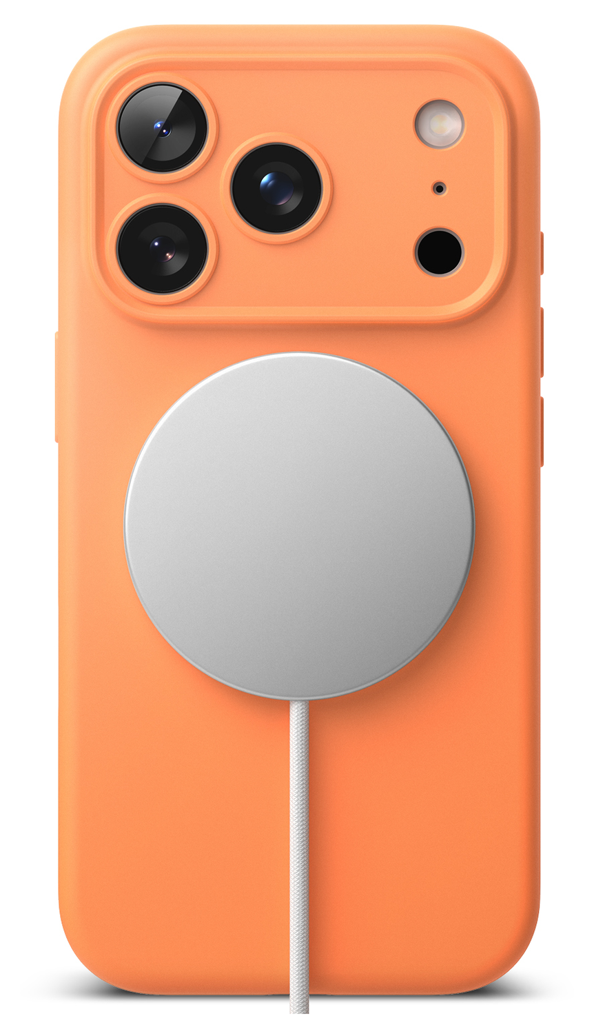Ringke Silicone Magnetic Apple iPhone 17 Pro Hoesje MagSafe Back Cover Oranje afbeelding 12