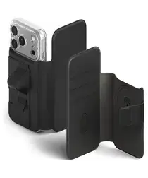 Ringke Folio Grip Wallet Magnetic Apple iPhone 17 Pro Hoesje Zwart afbeelding