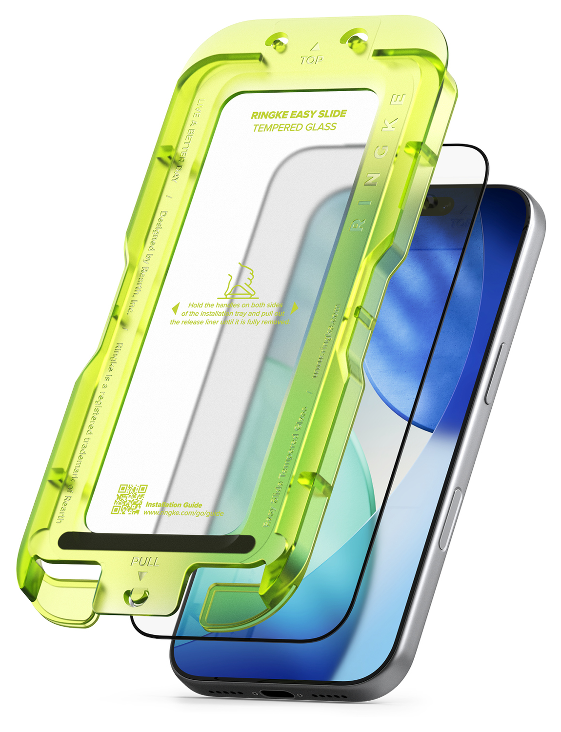 Ringke Easy Slide Apple iPhone 17 Pro Screen Protector met Jig 2-Pack afbeelding 2