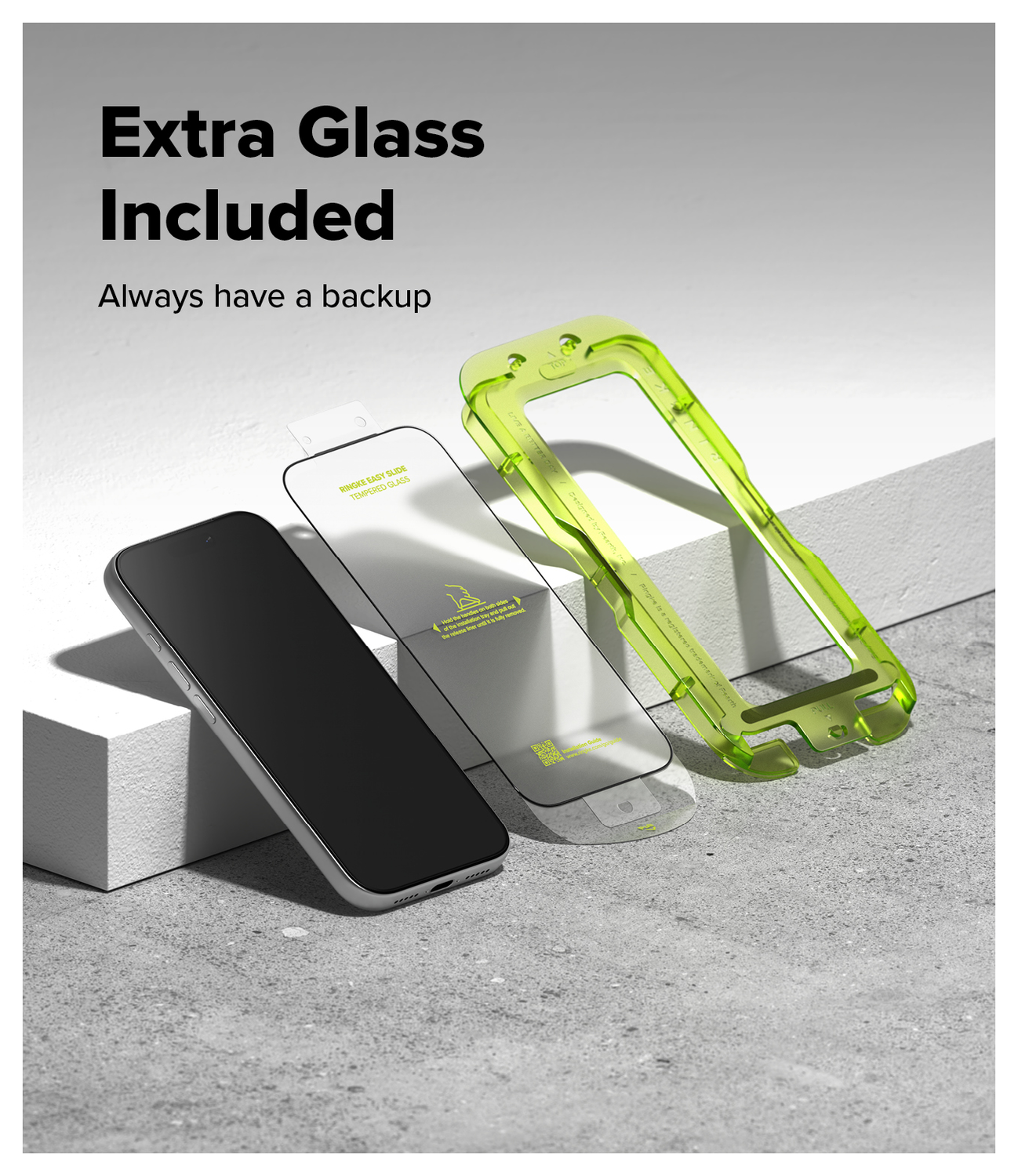 Ringke Easy Slide Apple iPhone 17 Pro Screen Protector met Jig 2-Pack afbeelding 7