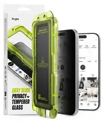 Ringke Easy Slide Privacy Glass iPhone 17 Pro Screen Protector Jig 2-Pack afbeelding