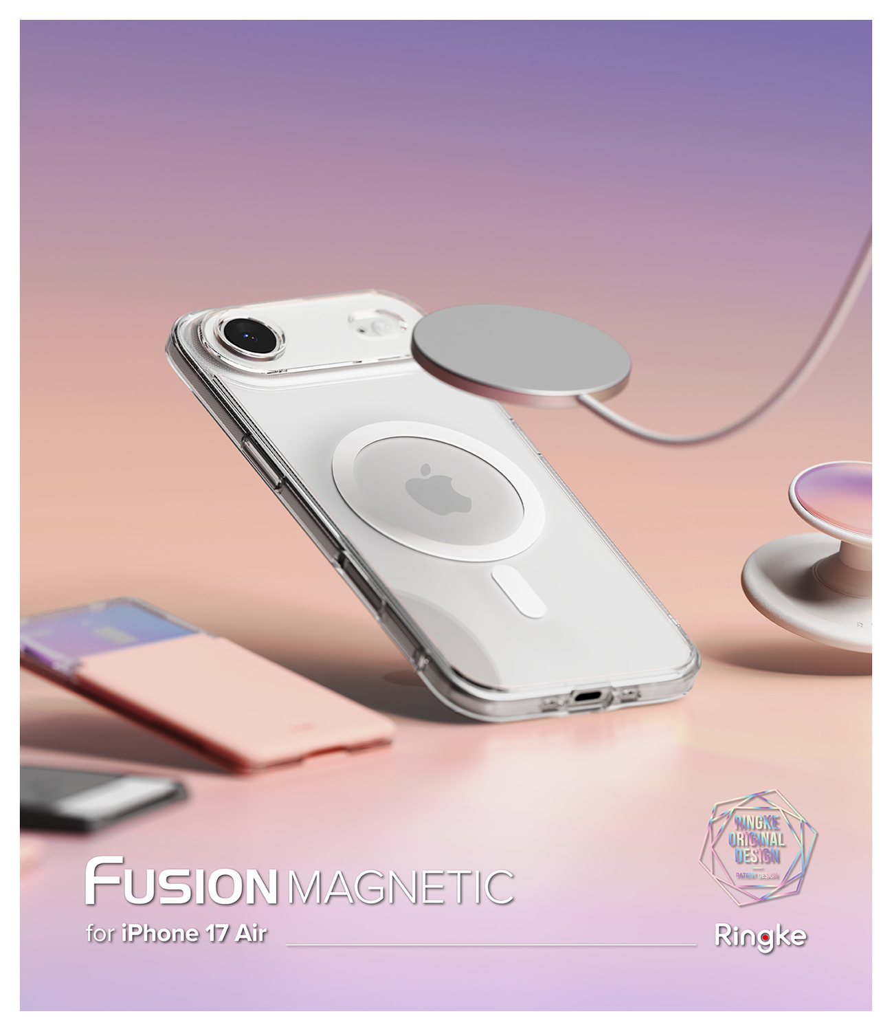 Ringke Fusion Magnetic Apple iPhone Air Hoesje MagSafe Transparant afbeelding 10