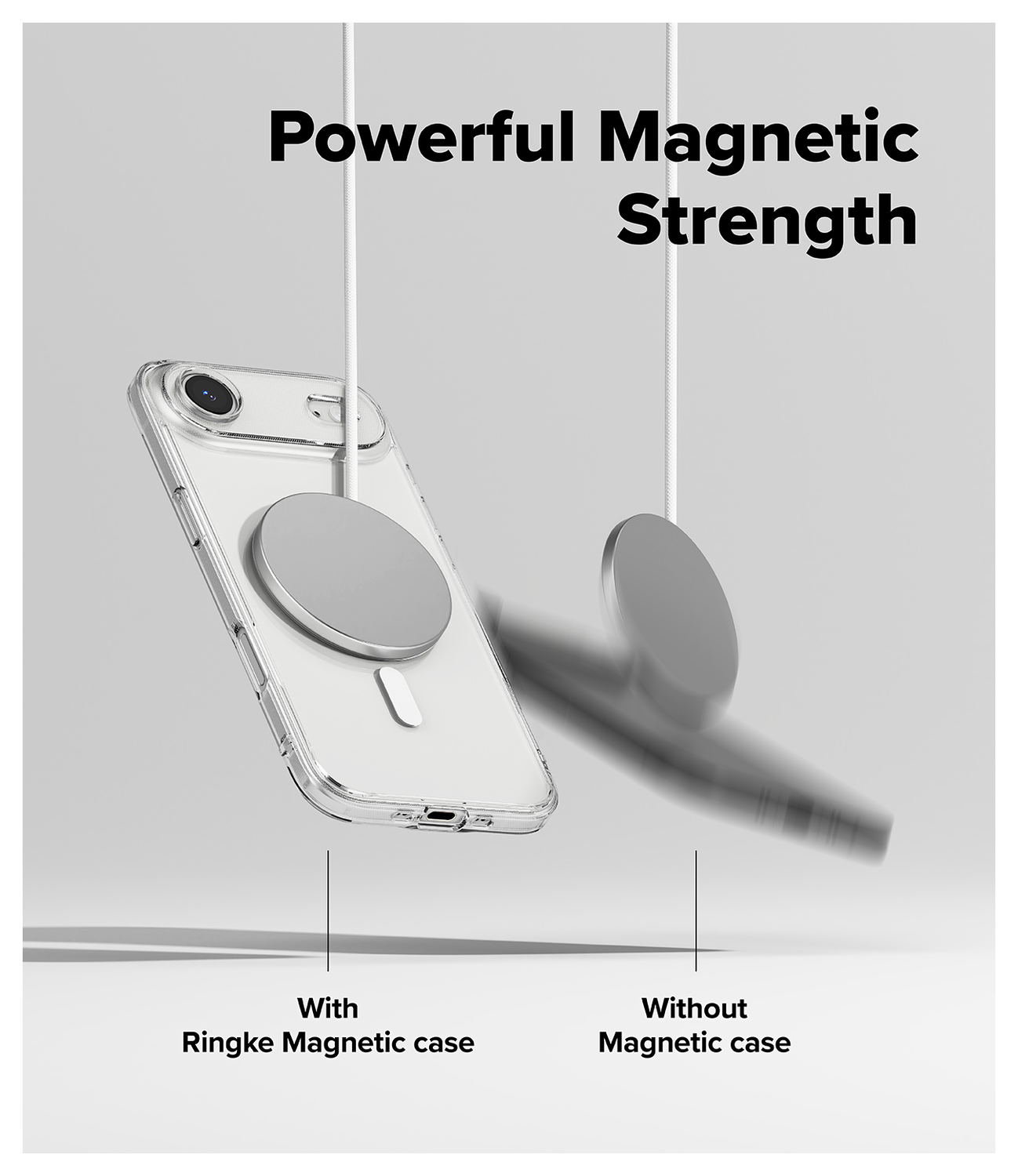 Ringke Fusion Magnetic Apple iPhone Air Hoesje MagSafe Transparant afbeelding 4