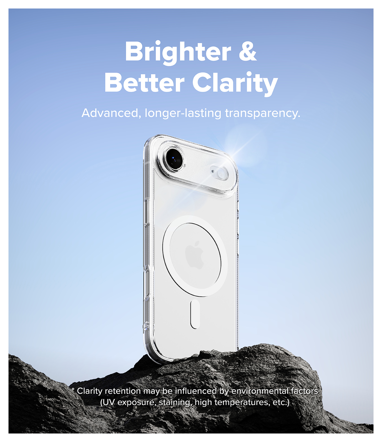 Ringke Fusion Magnetic Apple iPhone Air Hoesje MagSafe Transparant afbeelding 5