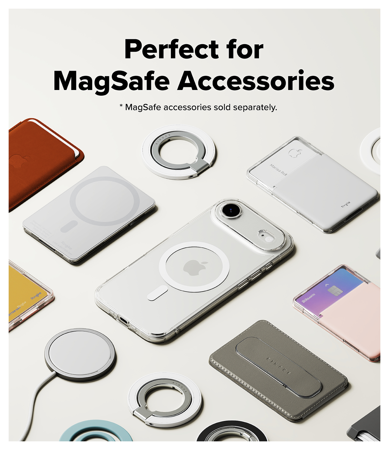 Ringke Fusion Magnetic Apple iPhone Air Hoesje MagSafe Transparant afbeelding 9