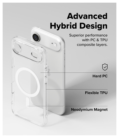 Ringke Fusion Magnetic Apple iPhone Air Hoesje MagSafe Transparant afbeelding 6