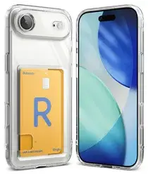 Ringke Fusion Card Apple iPhone Air Hoesje Kaarthouder Transparant afbeelding