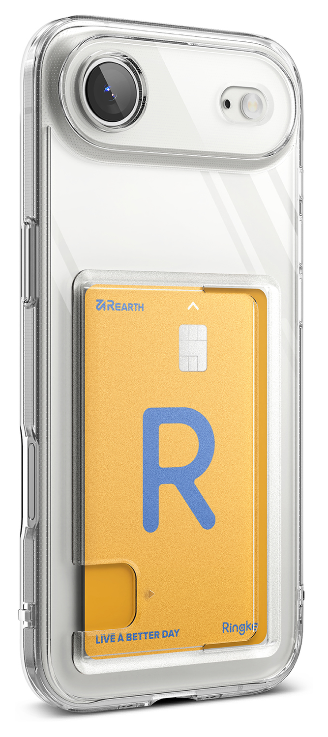 Ringke Fusion Card Apple iPhone Air Hoesje Kaarthouder Transparant afbeelding 11