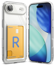Ringke Fusion Card Apple iPhone Air Hoesje Kaarthouder Transparant