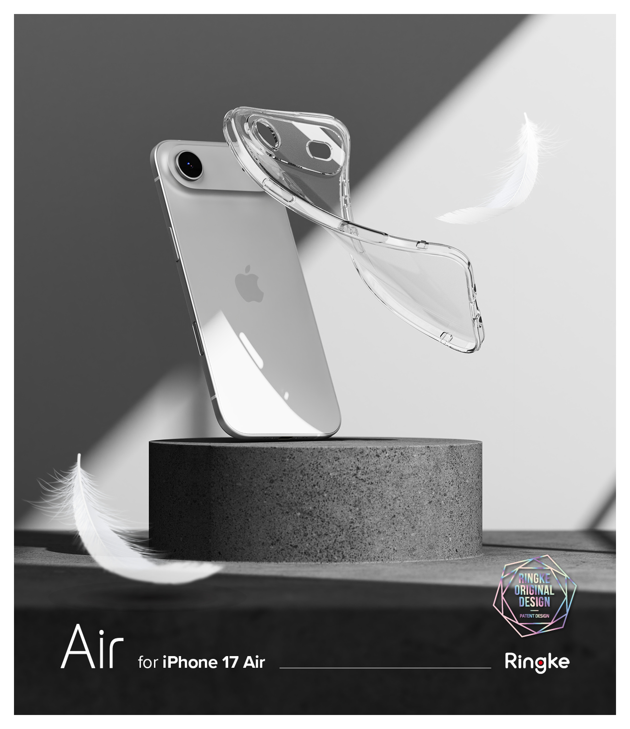 Ringke Air iPhone Air Hoesje Flexibel TPU Back Cover Transparant afbeelding 9