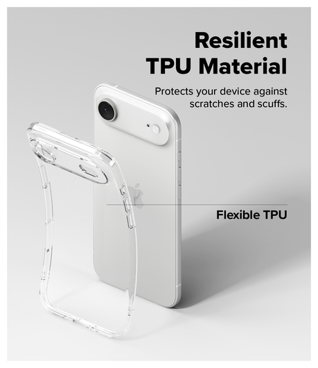 Ringke Air iPhone Air Hoesje Flexibel TPU Back Cover Transparant afbeelding 6