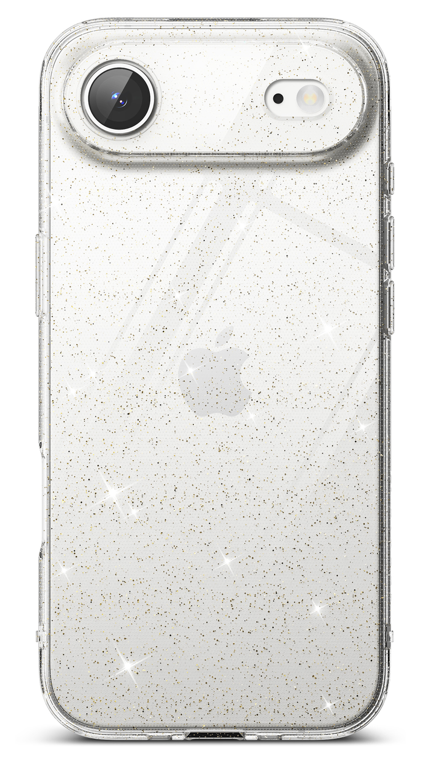Ringke Air iPhone Air Hoesje Flexibel TPU Back Cover Glitter Transparant afbeelding 2
