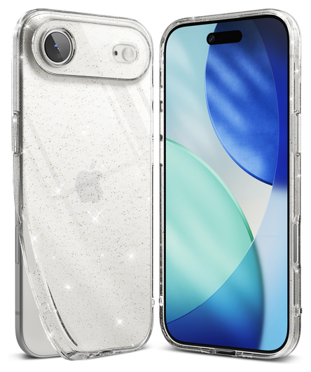 Ringke Air iPhone Air Hoesje Flexibel TPU Back Cover Glitter Transparant afbeelding 10