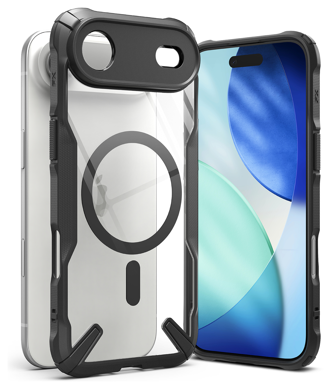 Ringke Fusion X Magnetic Apple iPhone Air Hoesje MagSafe Zwart afbeelding 2