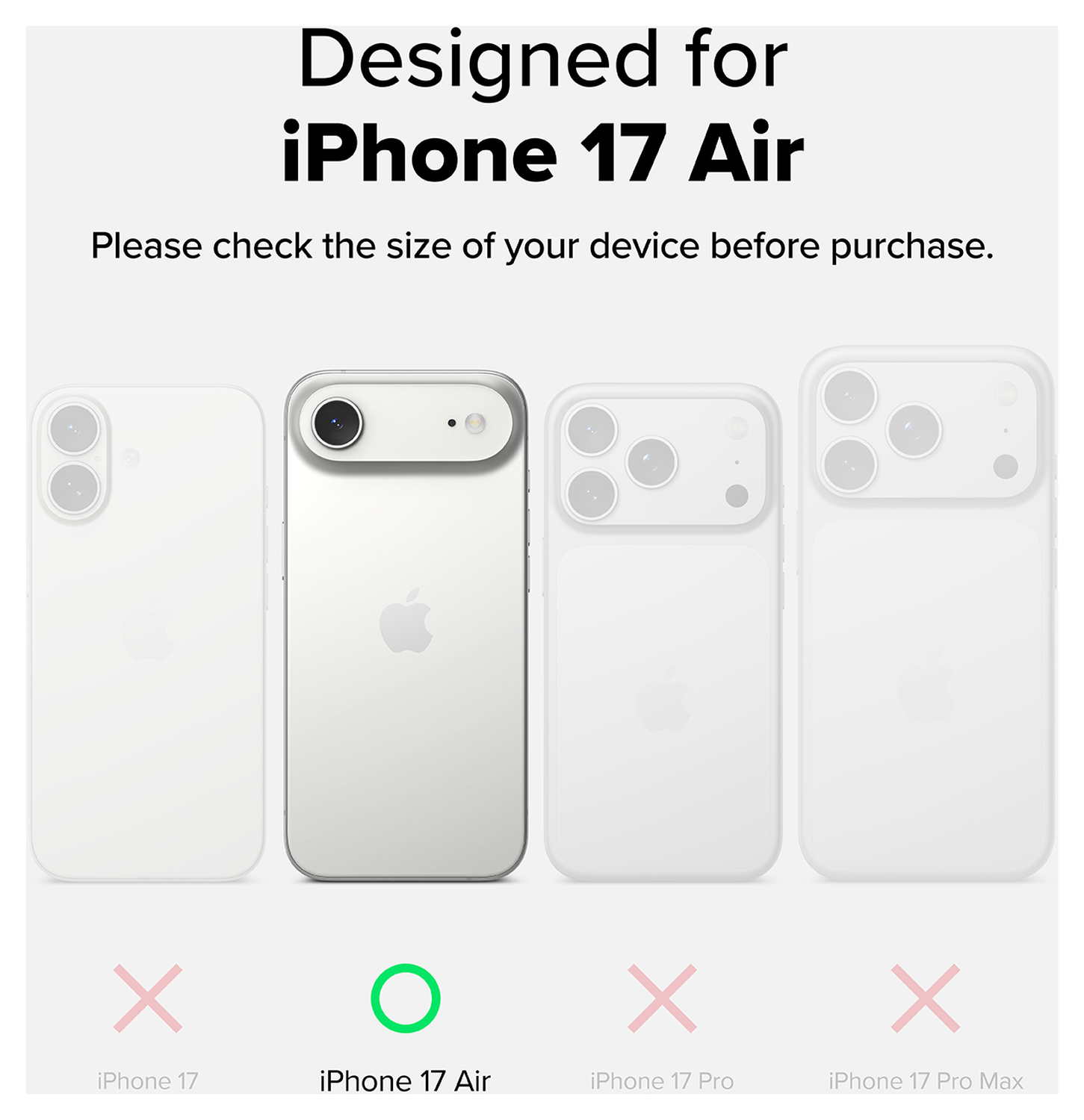 Ringke Fusion X Magnetic Apple iPhone Air Hoesje MagSafe Zwart afbeelding 3