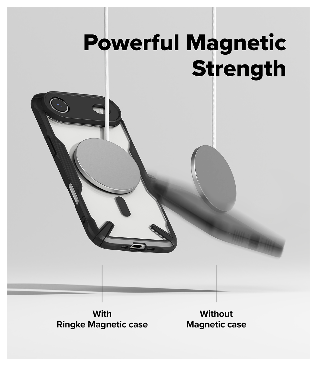 Ringke Fusion X Magnetic Apple iPhone Air Hoesje MagSafe Zwart afbeelding 7