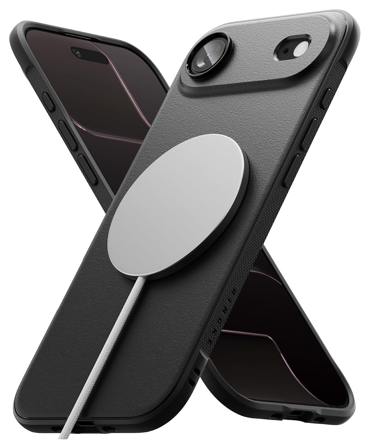 Ringke Onyx Magnetic Apple iPhone Air Hoesje MagSafe Zwart afbeelding 2