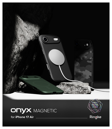 Ringke Onyx Magnetic Apple iPhone Air Hoesje MagSafe Zwart afbeelding 12