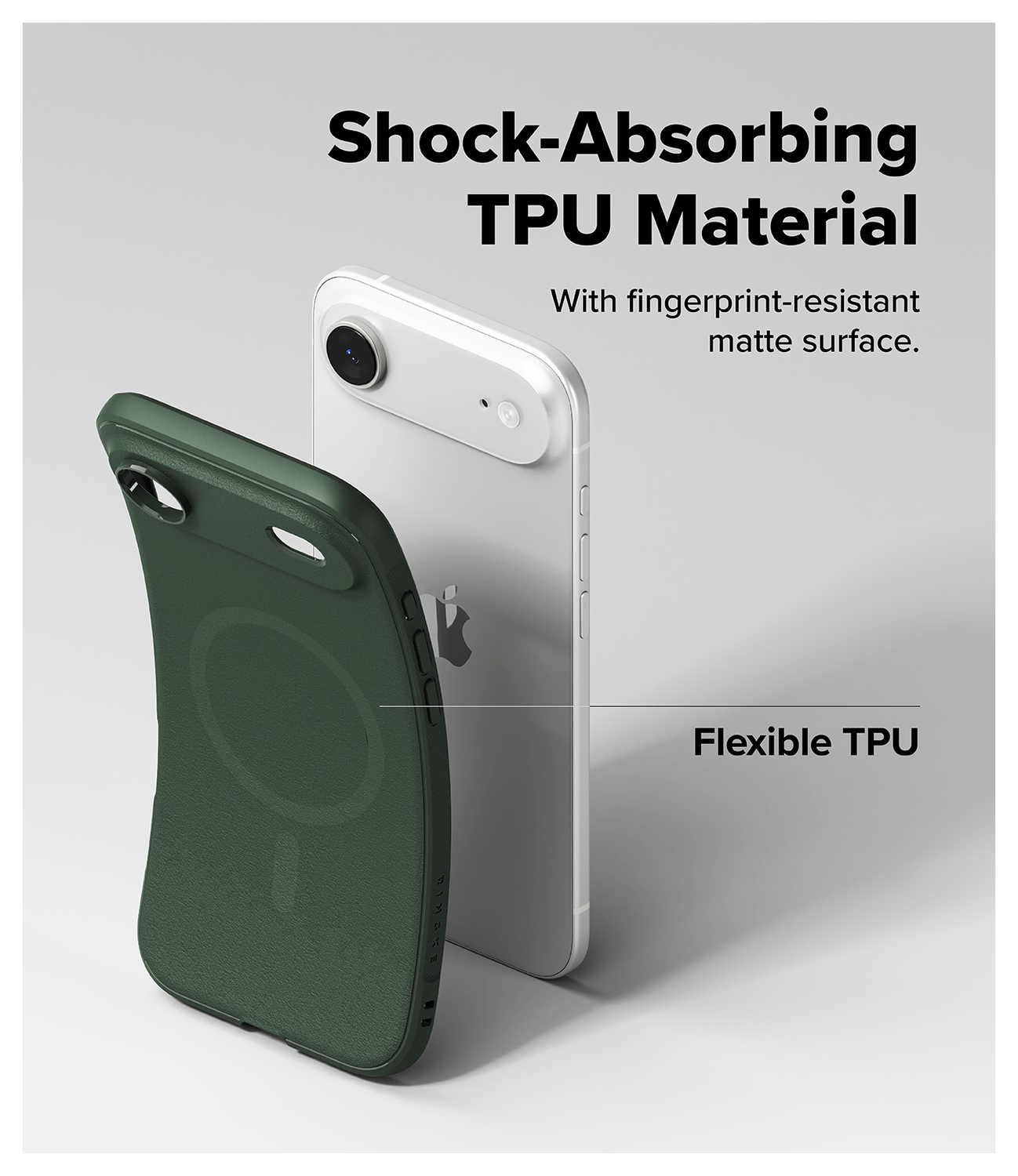 Ringke Onyx Magnetic Apple iPhone Air Hoesje MagSafe Groen afbeelding 7