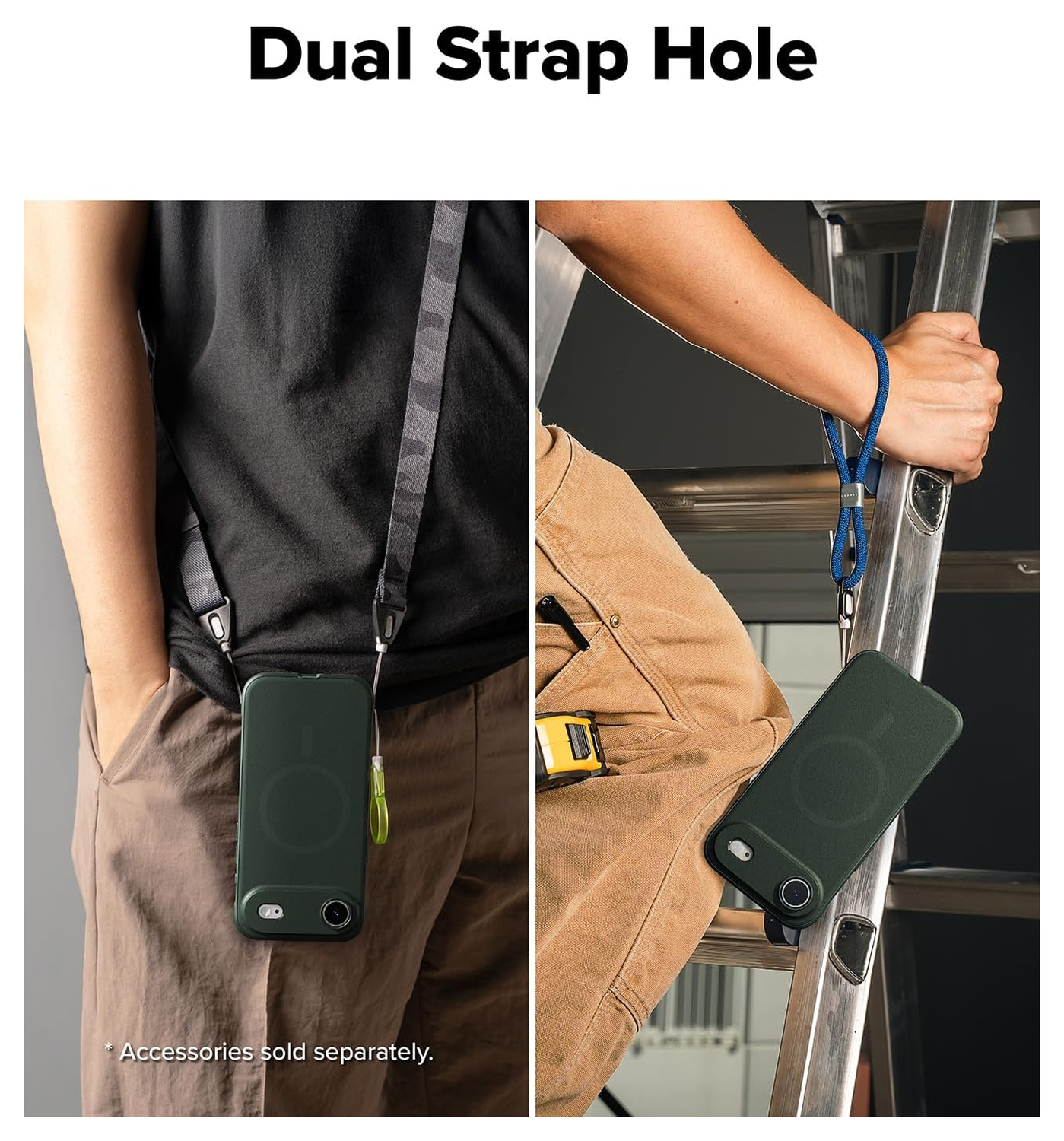 Ringke Onyx Magnetic Apple iPhone Air Hoesje MagSafe Groen afbeelding 10