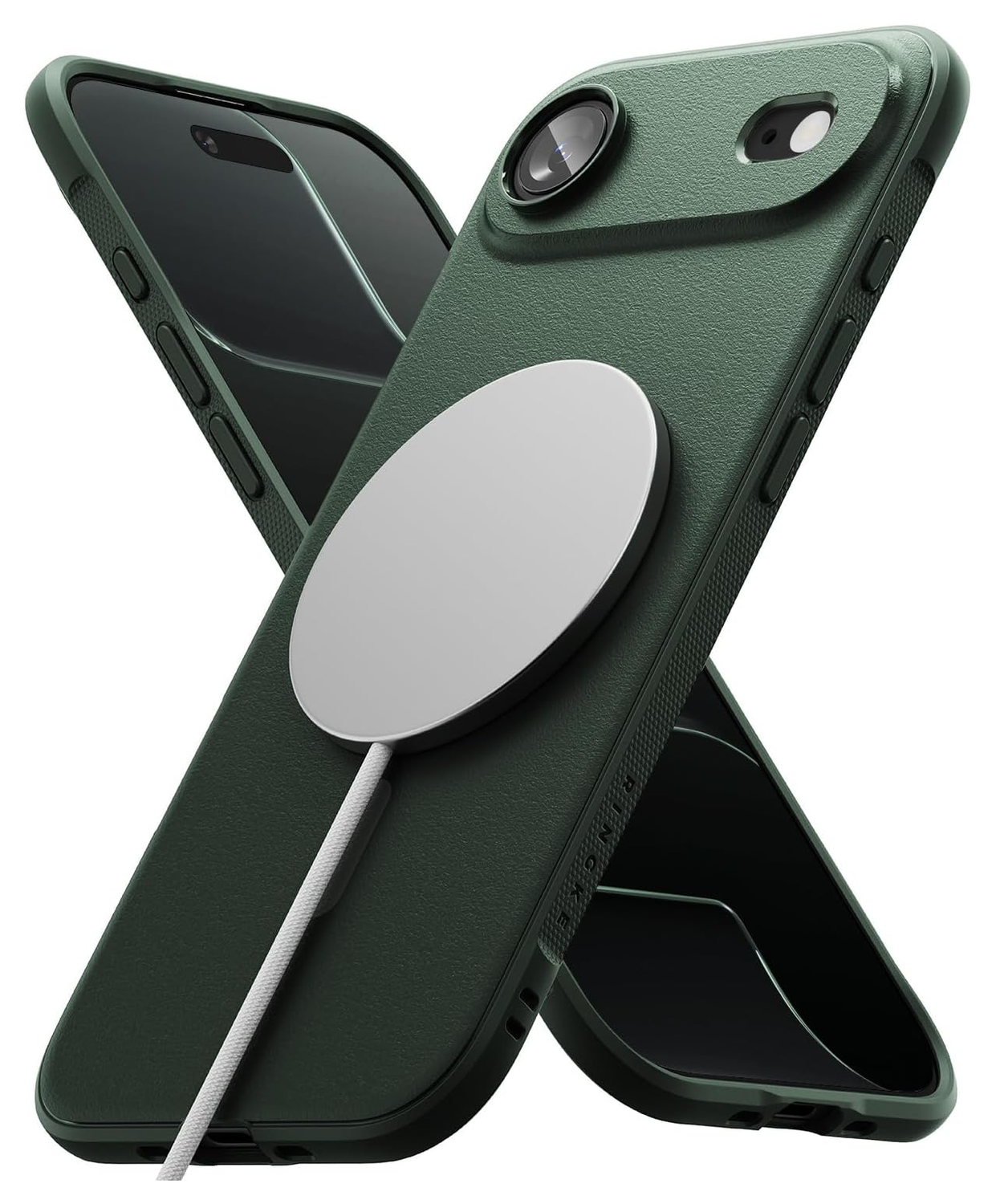 Ringke Onyx Magnetic Apple iPhone Air Hoesje MagSafe Groen afbeelding 2