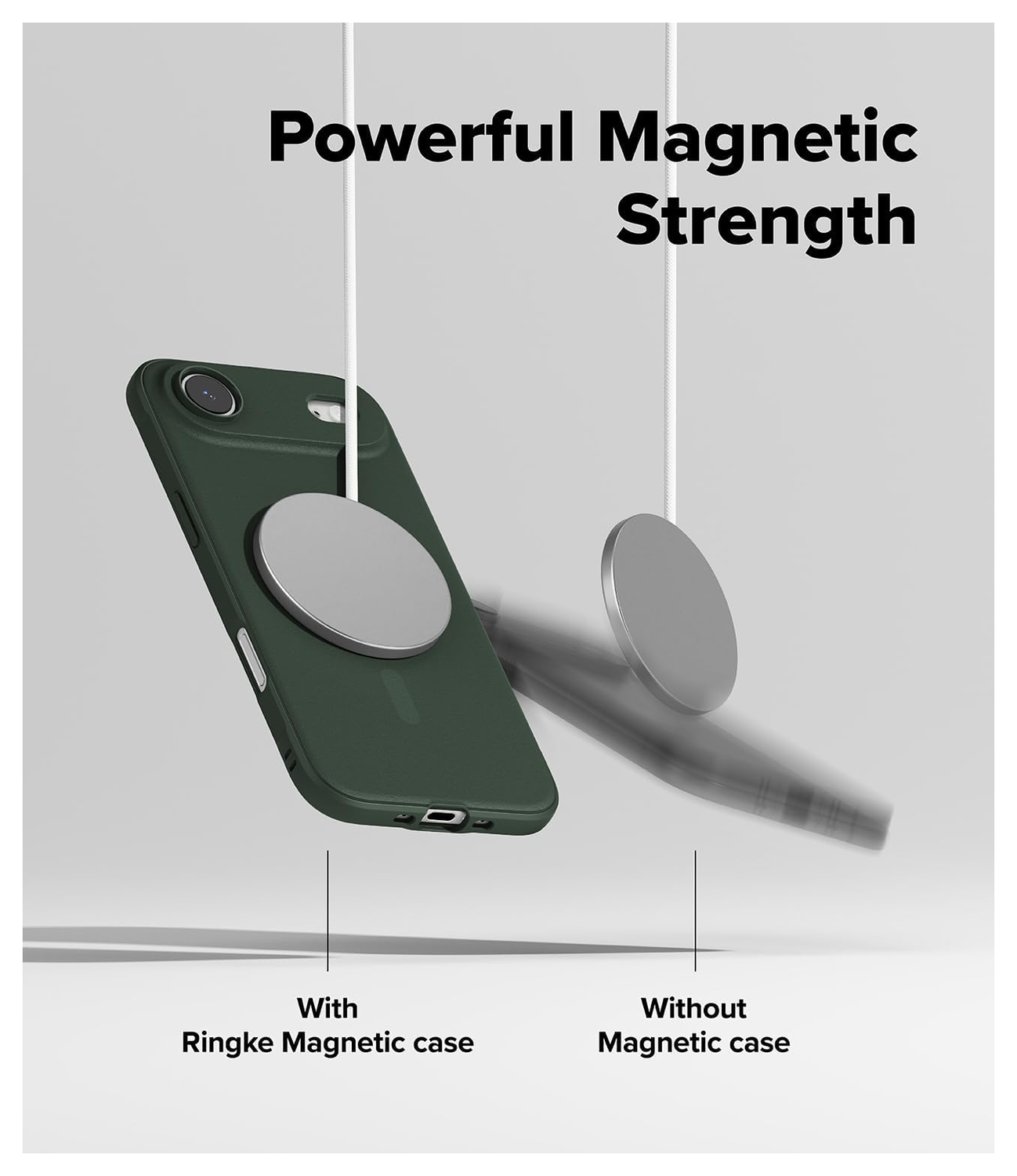 Ringke Onyx Magnetic Apple iPhone Air Hoesje MagSafe Groen afbeelding 8