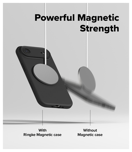 Ringke Silicone Magnetic Apple iPhone Air Hoesje MagSafe Back Cover Zwart afbeelding 7