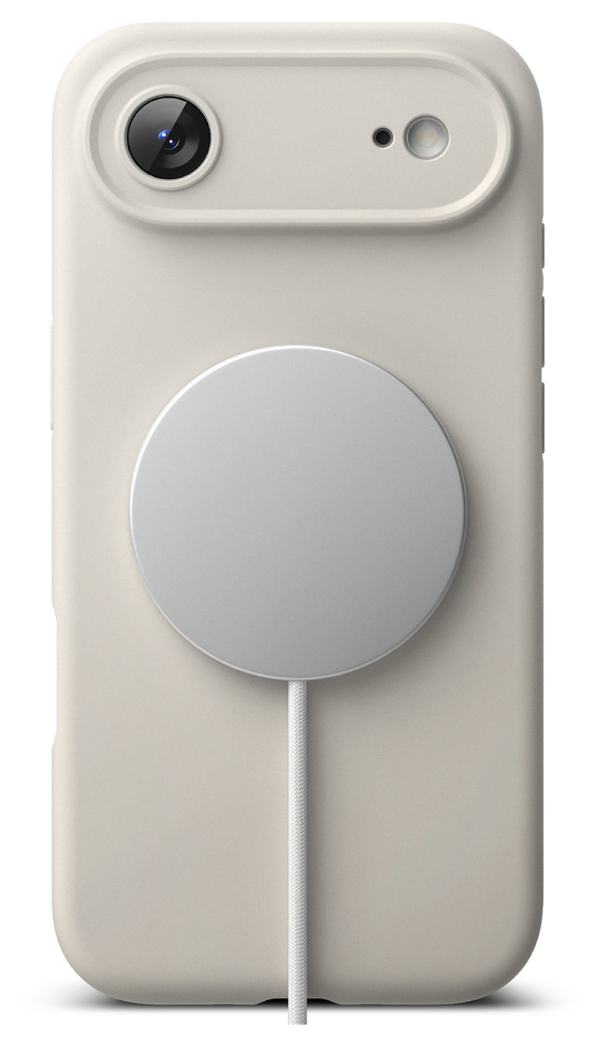 Ringke Silicone Magnetic Apple iPhone Air Hoesje MagSafe Back Cover Beige afbeelding 11