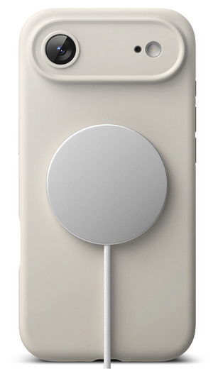 Ringke Silicone Magnetic Apple iPhone Air Hoesje MagSafe Back Cover Beige afbeelding 11