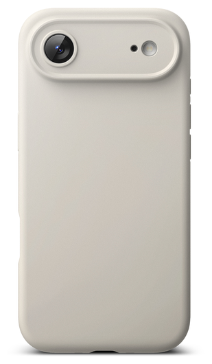 Ringke Silicone Magnetic Apple iPhone Air Hoesje MagSafe Back Cover Beige afbeelding 2
