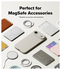 Ringke Silicone Magnetic Apple iPhone Air Hoesje MagSafe Back Cover Beige afbeelding 7