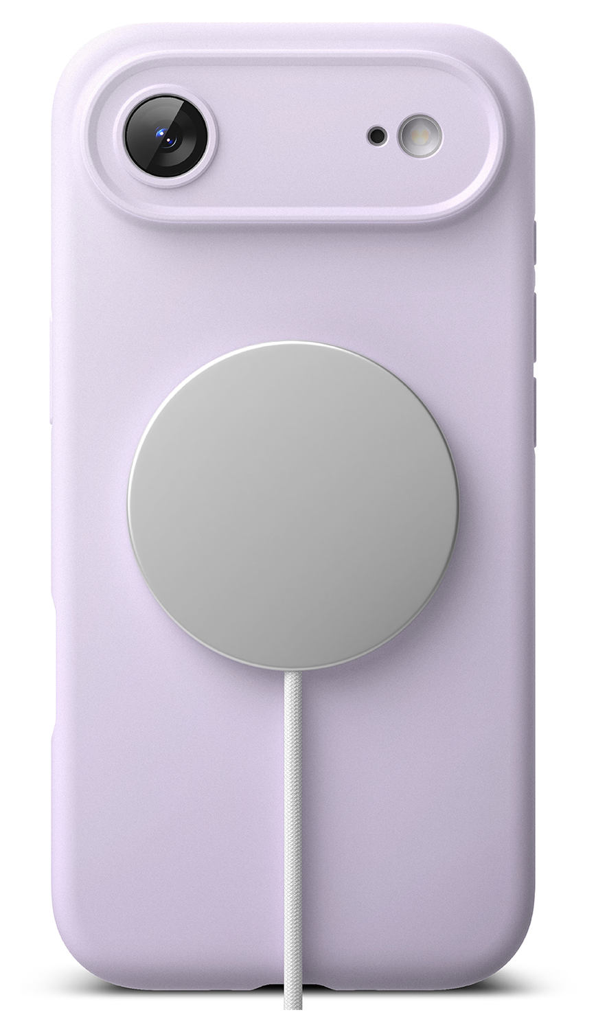 Ringke Silicone Magnetic Apple iPhone Air Hoesje MagSafe Back Cover Paars afbeelding 12