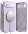 Ringke Silicone Magnetic Apple iPhone Air Hoesje MagSafe Back Cover Paars afbeelding 1