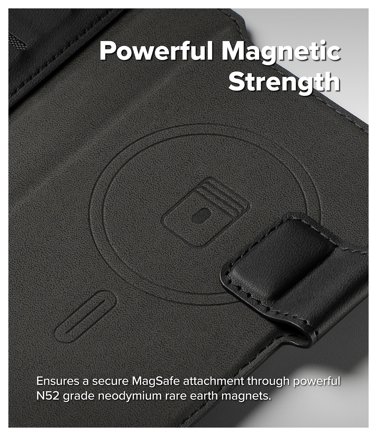 Ringke Folio Grip Wallet Magnetic Apple iPhone Air Hoesje Zwart afbeelding 2