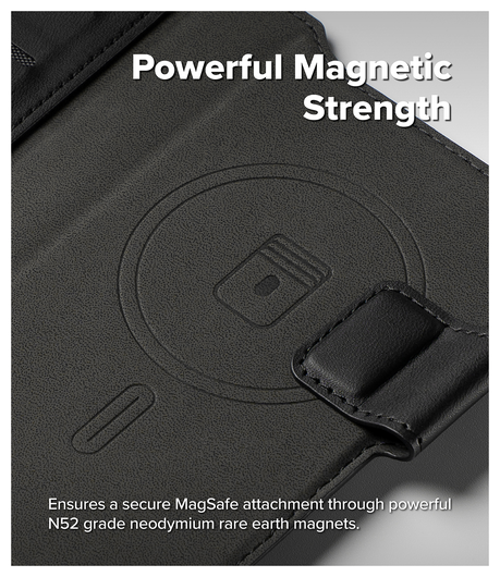 Ringke Folio Grip Wallet Magnetic Apple iPhone Air Hoesje Zwart afbeelding 2
