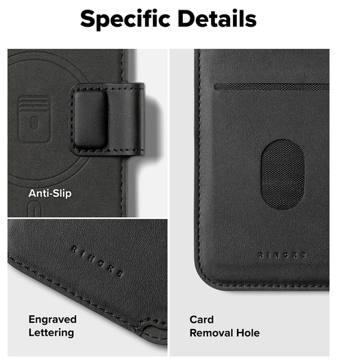 Ringke Folio Grip Wallet Magnetic Apple iPhone Air Hoesje Zwart afbeelding 7