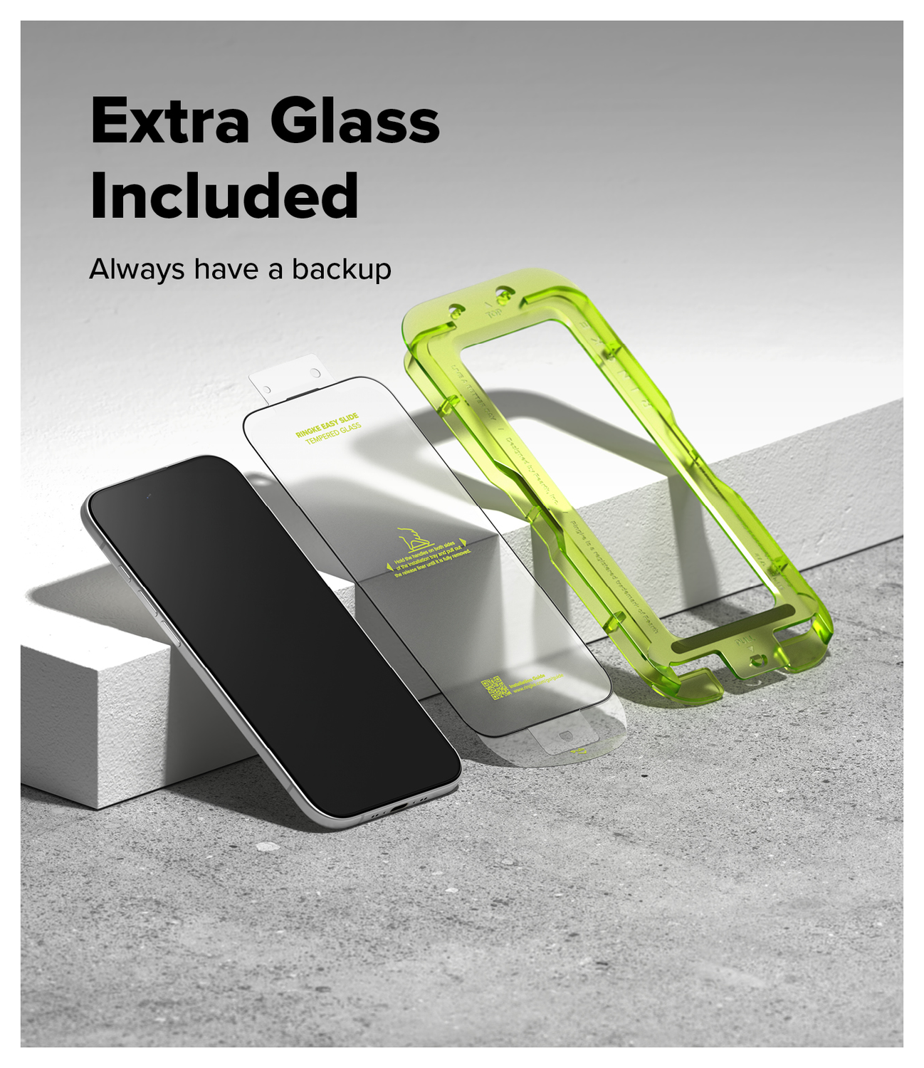 Ringke Easy Slide Apple iPhone Air Screen Protector met Jig 2-Pack afbeelding 6