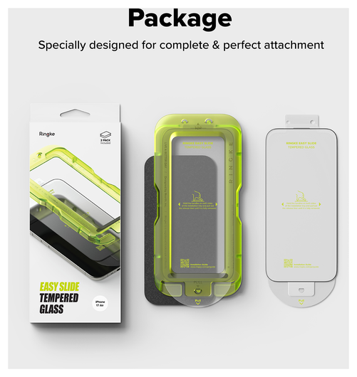 Ringke Easy Slide Apple iPhone Air Screen Protector met Jig 2-Pack afbeelding 14